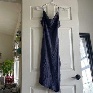 Pink Lily satin cowl neck dress